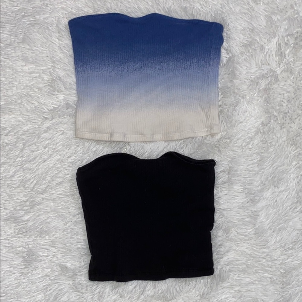 Two Hollister tube tops
